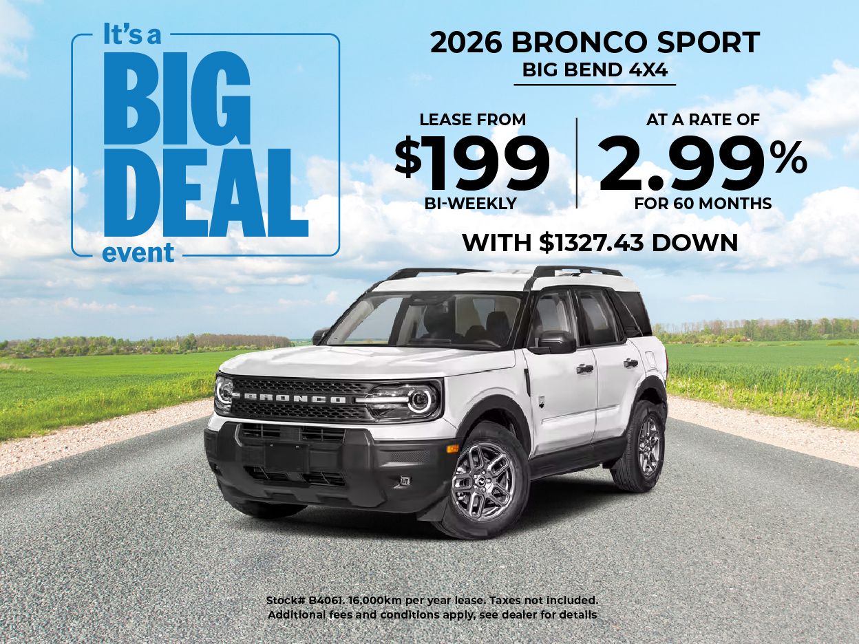 Get the 2026 Bronco Sport!