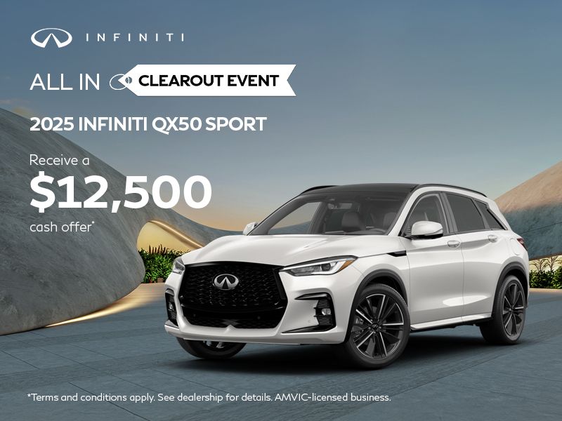 All-in Clearout Event | QX50 Sport