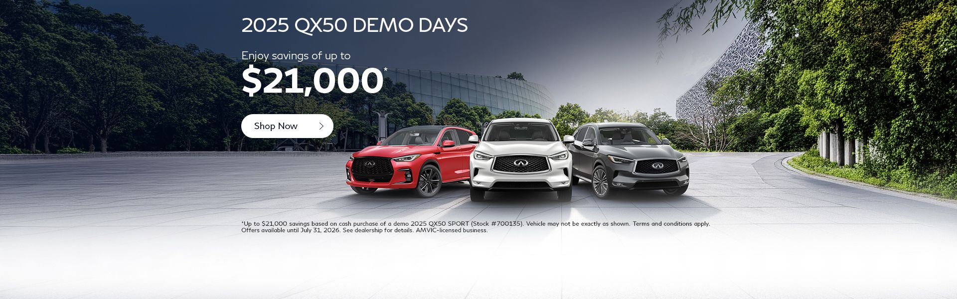 2026 QX50 Demo Days