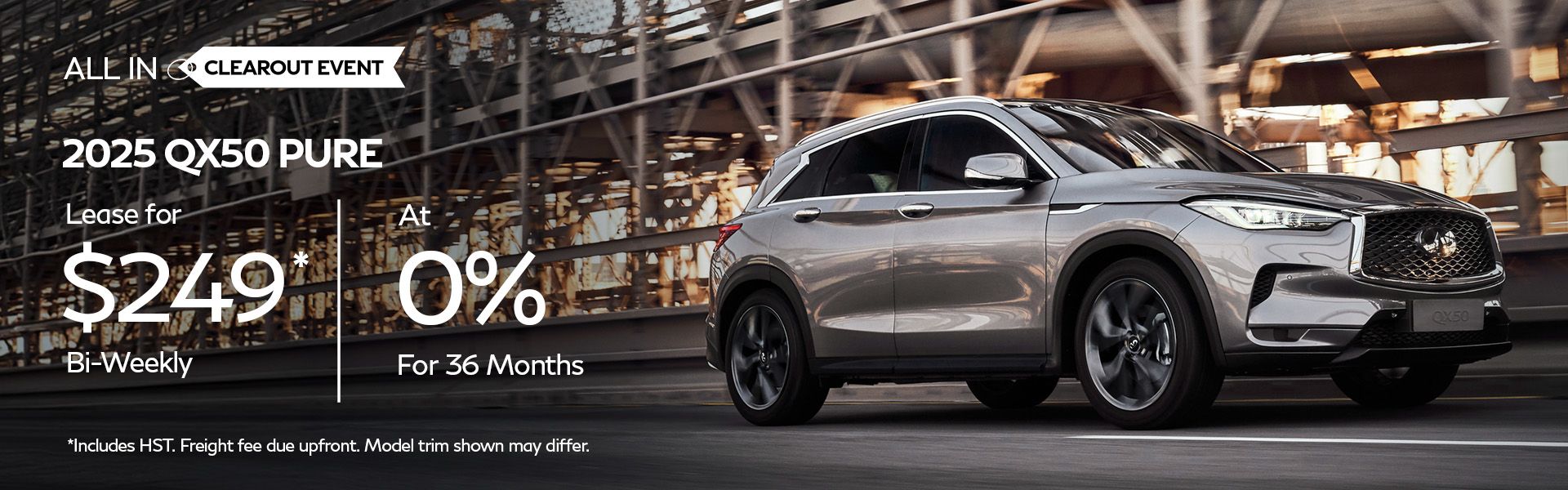 2025 QX50 - May Offer
