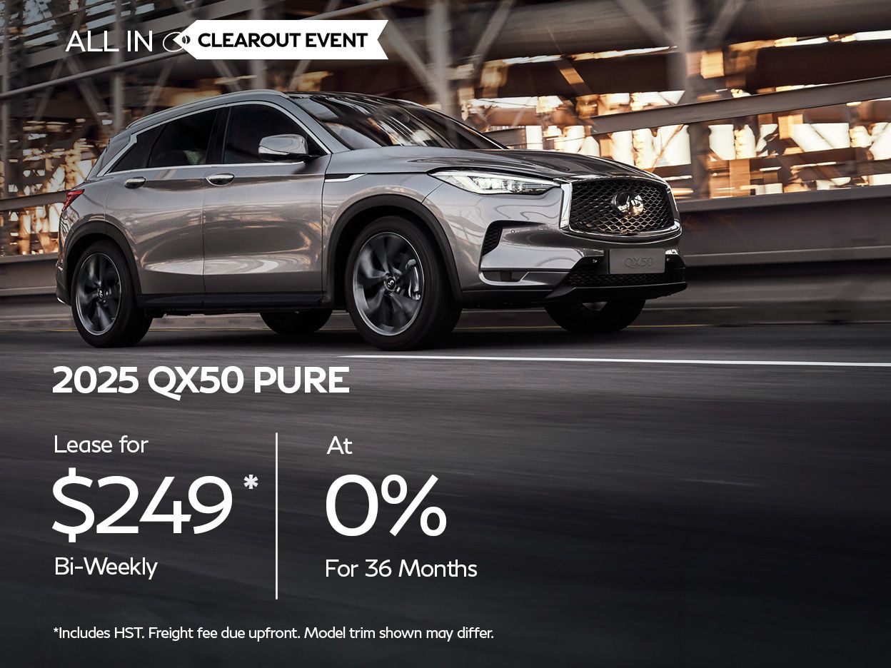 2025 QX50 - May Offers