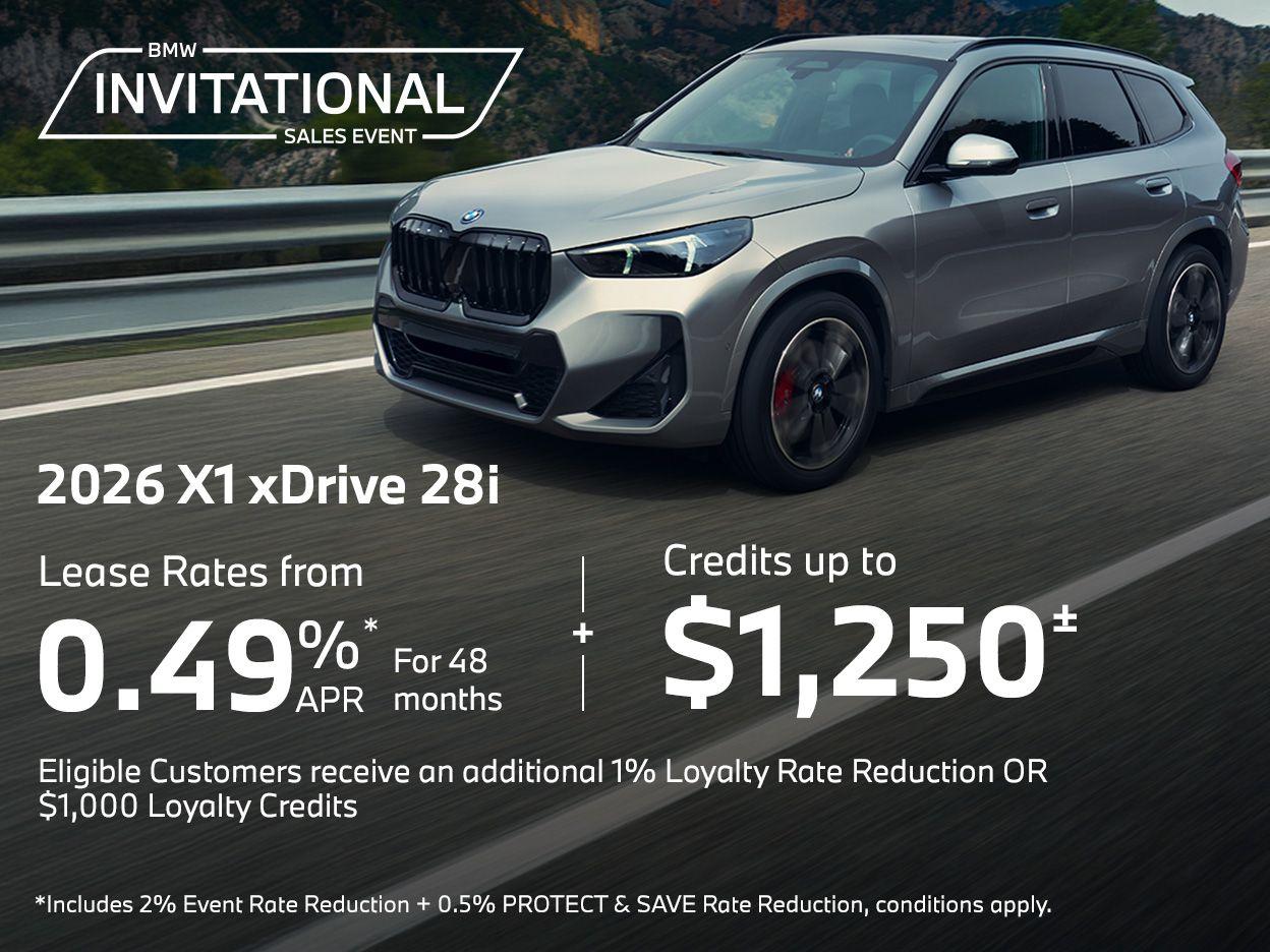 Get the 2026 BMW X1 xDrive 28i