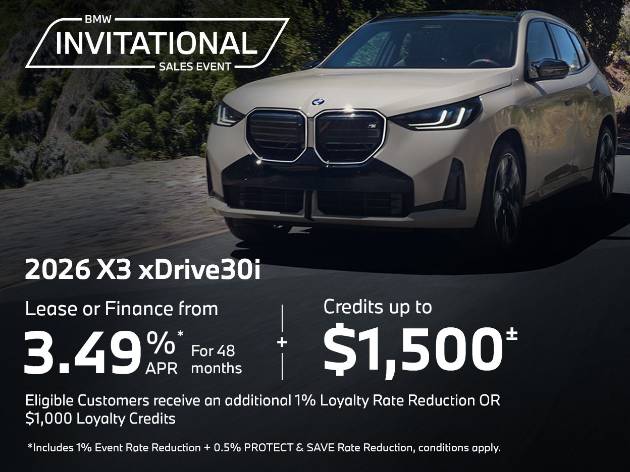 Get the 2026 BMW X3 xDrive30i