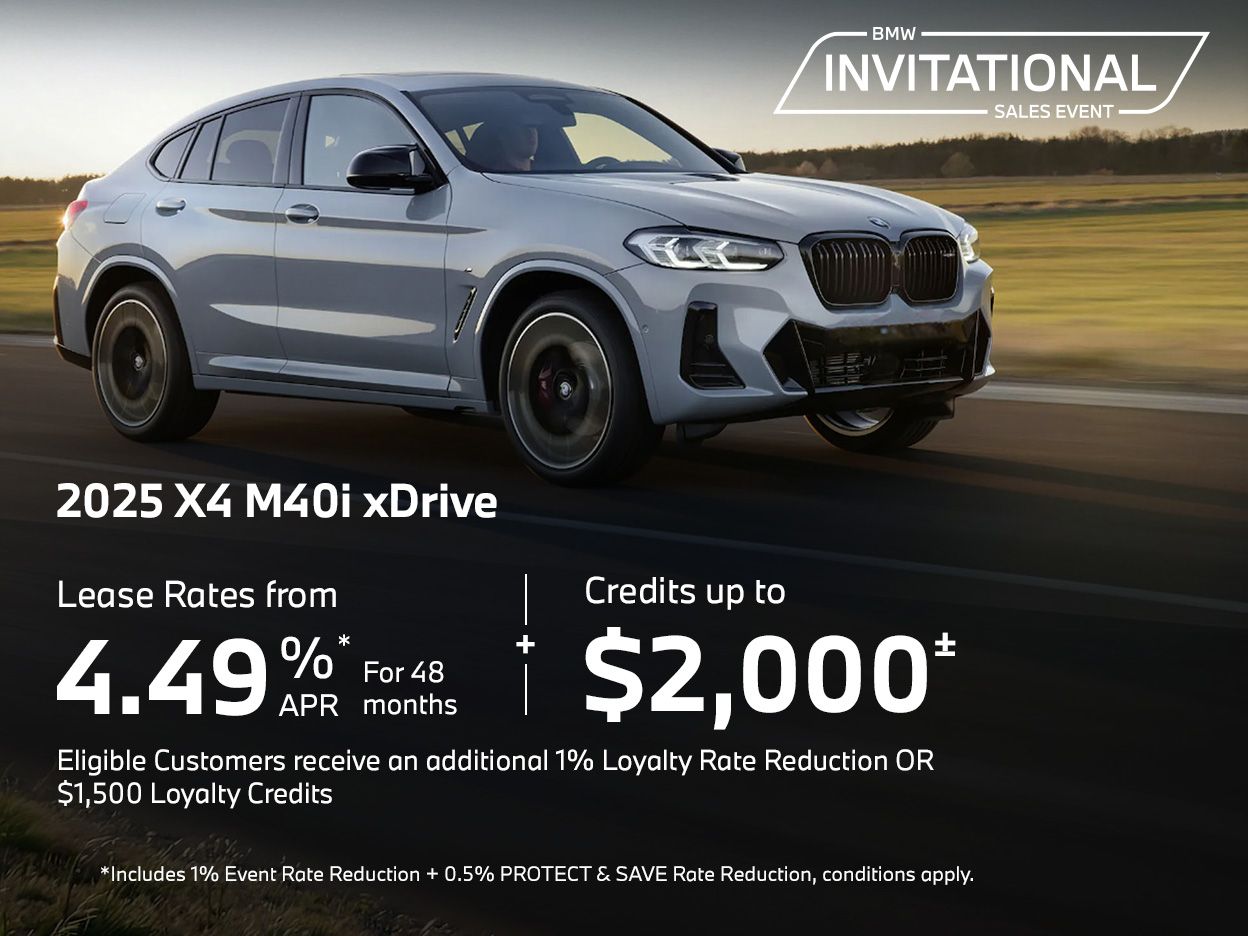 Get the 2025 BMW X4 M40i xDrive