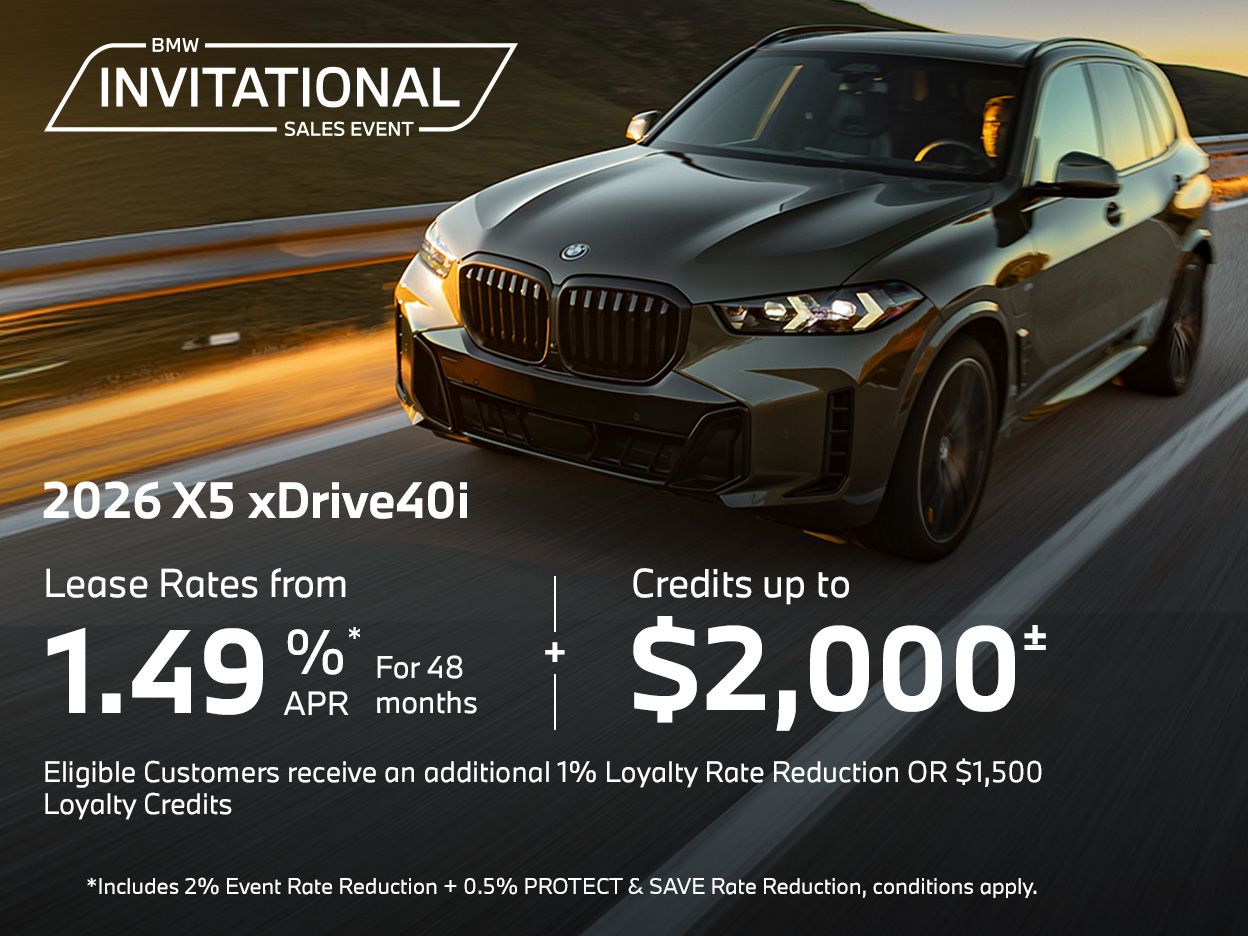 Get the 2026 BMW X5 xDrive40i