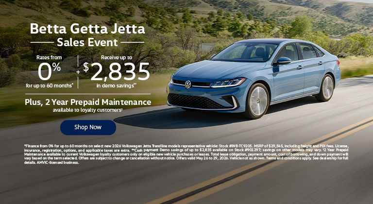 Betta Getta Jetta Sales Event