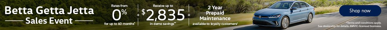 Betta Getta Jetta Sales Event