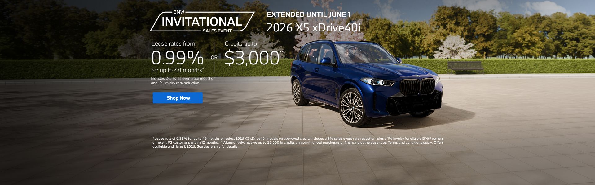 BMW Invitational Sales Event | 2026 X5 xDrive40i