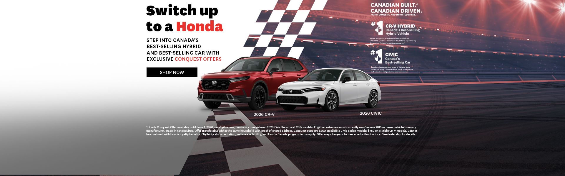 Switch up to a Honda