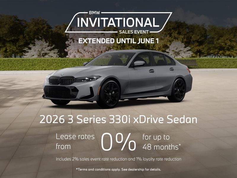 BMW Invitational Sales Event | 2026 3 Series 330i xDrive Sedan