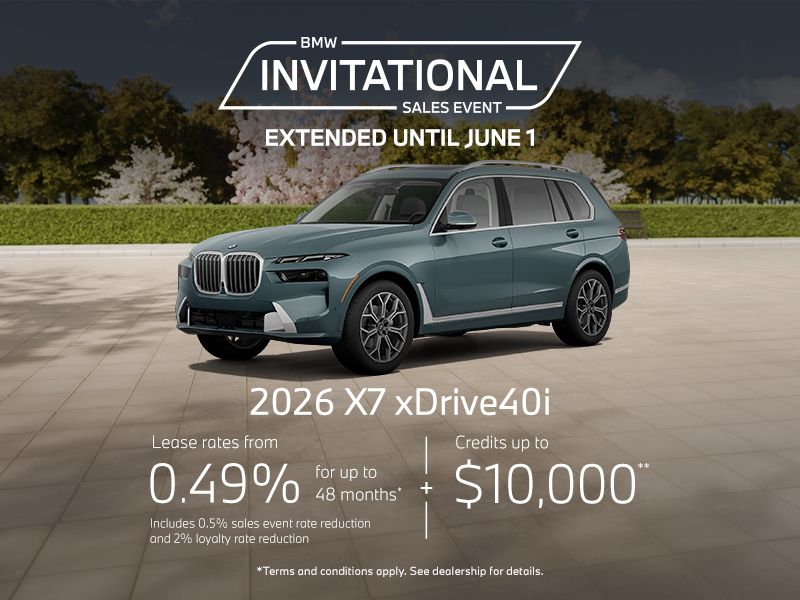 BMW Invitational Sales Event | 2026 X7 xDrive40i