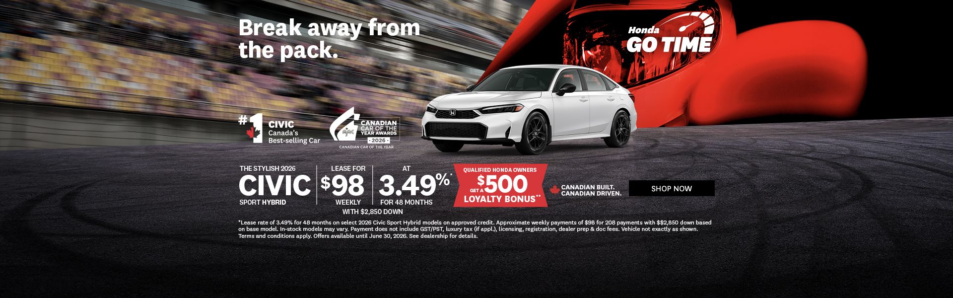 Honda Go Time | 2026 Civic Sport Hybrid (Copy)