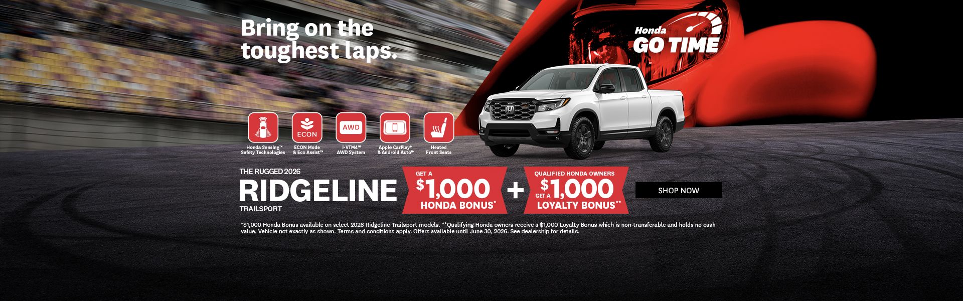 Honda Go Time | 2026 Ridgeline