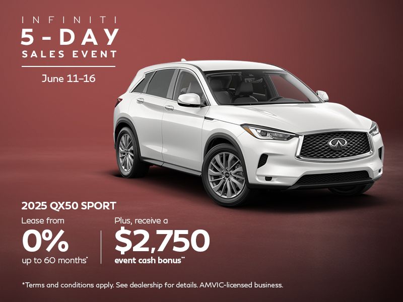 INFINITI 5-Day Sales Event | 2025 QX50 Sport