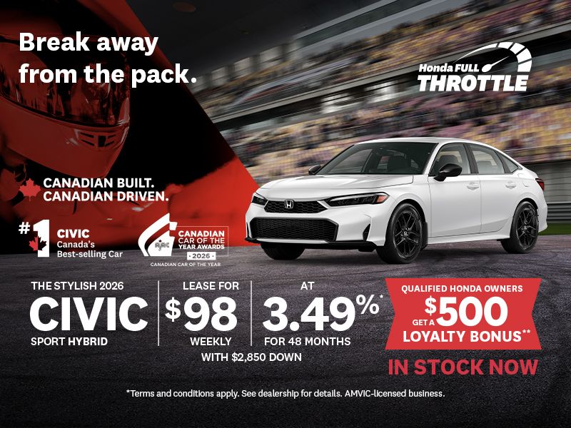 Honda Full Throttle | 2026 Civic Sport Hybrid