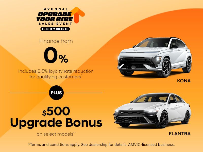Hyundai Upgrade Sales Event