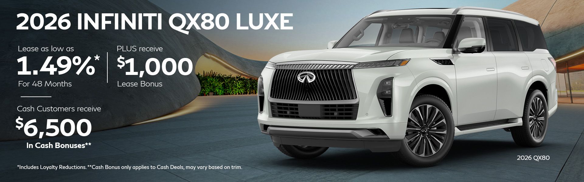 2026 QX80 - June Offers