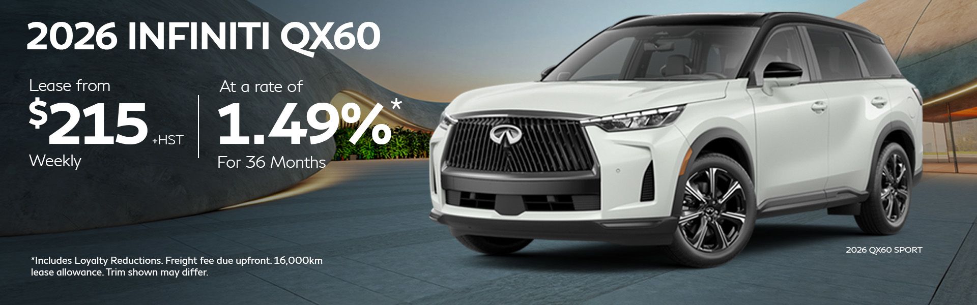 2026 QX60 - June Offers
