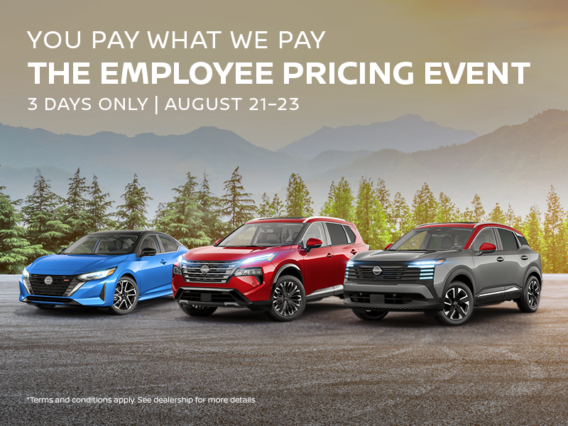 Employee Pricing Event | August 21–23