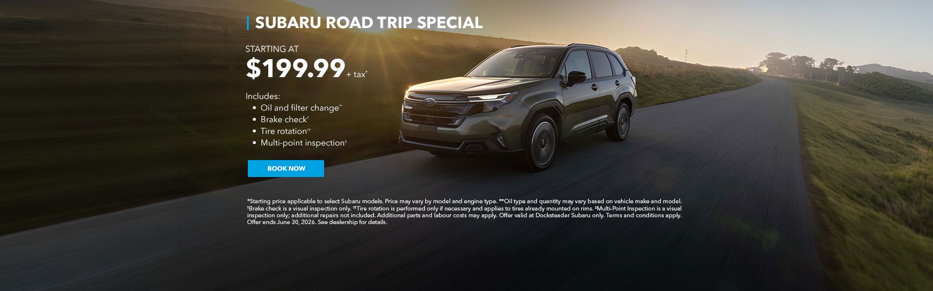 Subaru Road Trip Special