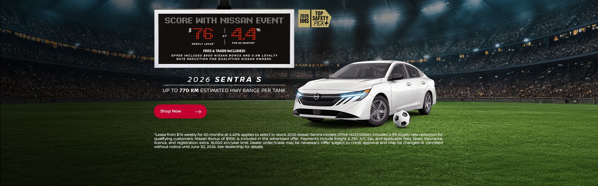 Score with Nissan Event | 2026 Sentra S