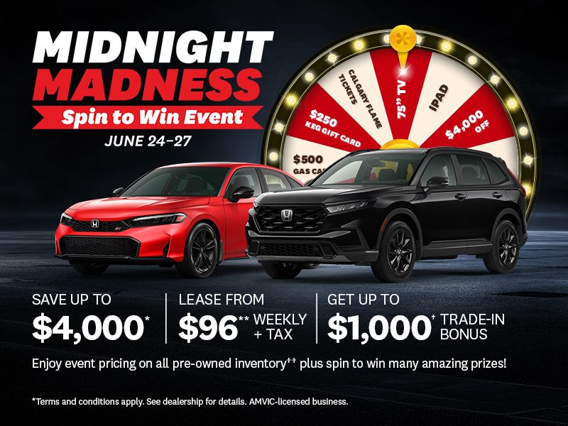 Midnight Madness Spin to Win Event