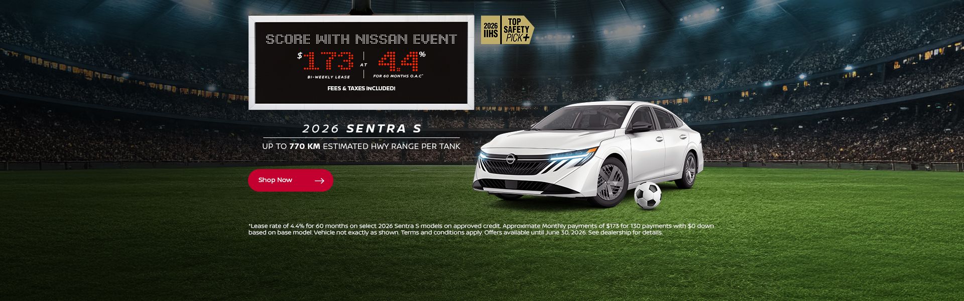 Score with Nissan Event | 2026 Sentra S