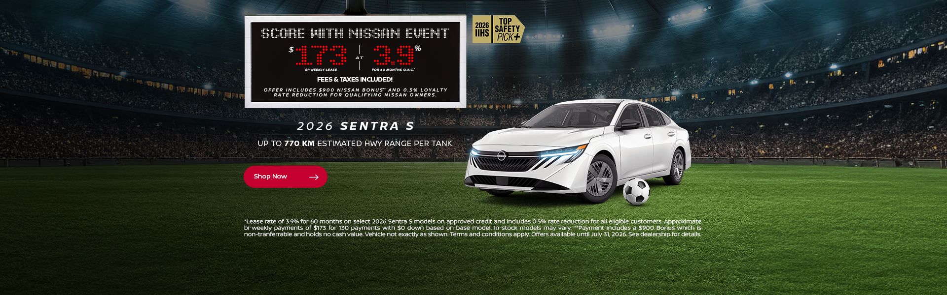 Score with Nissan Event | 2026 Sentra S
