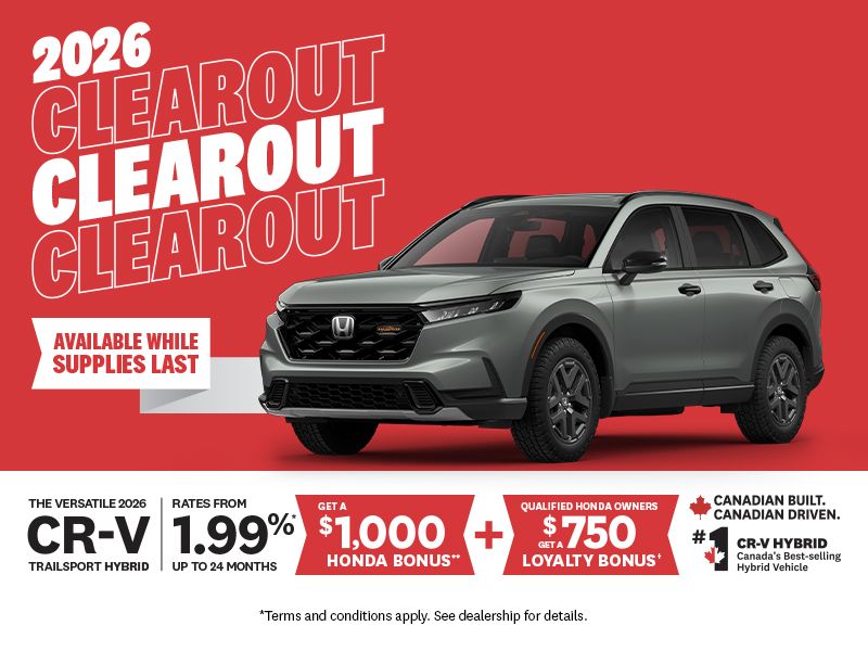2026 Clearout | 2026 CRV Trailsport Hybrid