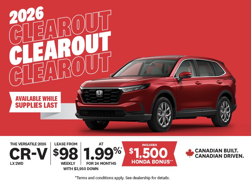 2026 Clearout | 2026 CRV LX 2WD
