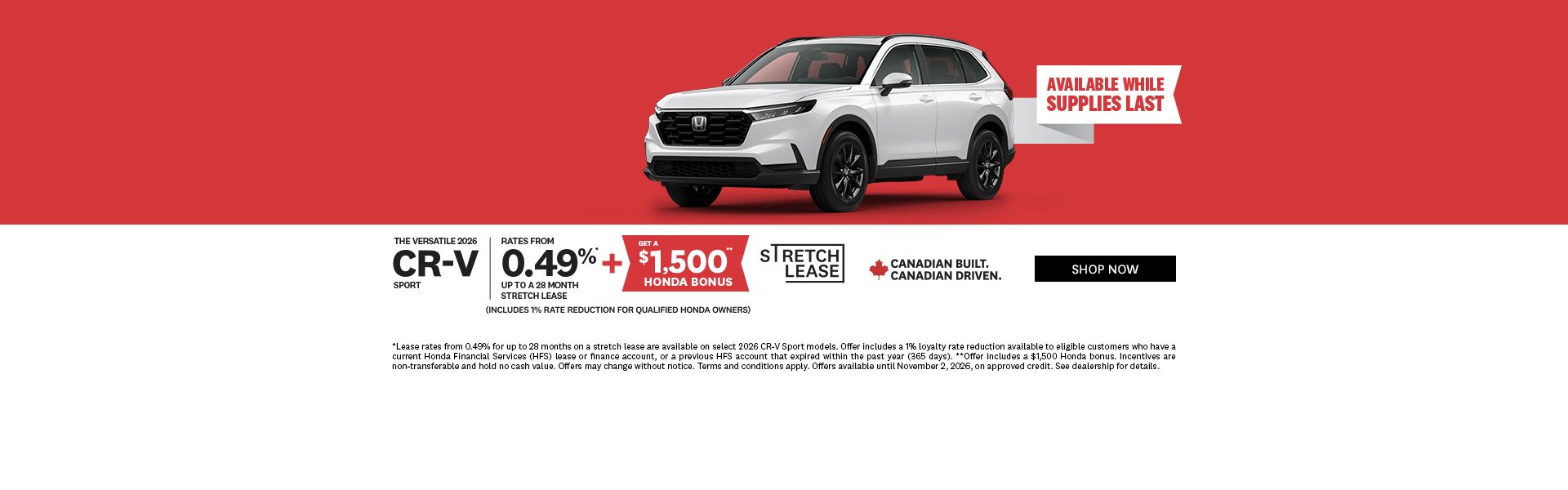 2026 Clearout | 2026 CR-V Sport
