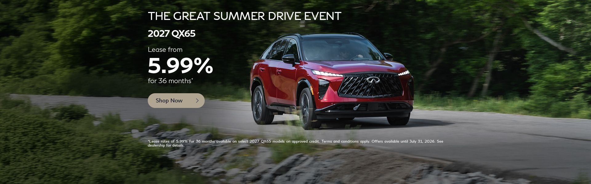 The Great Summer Drive Event | 2027 QX65