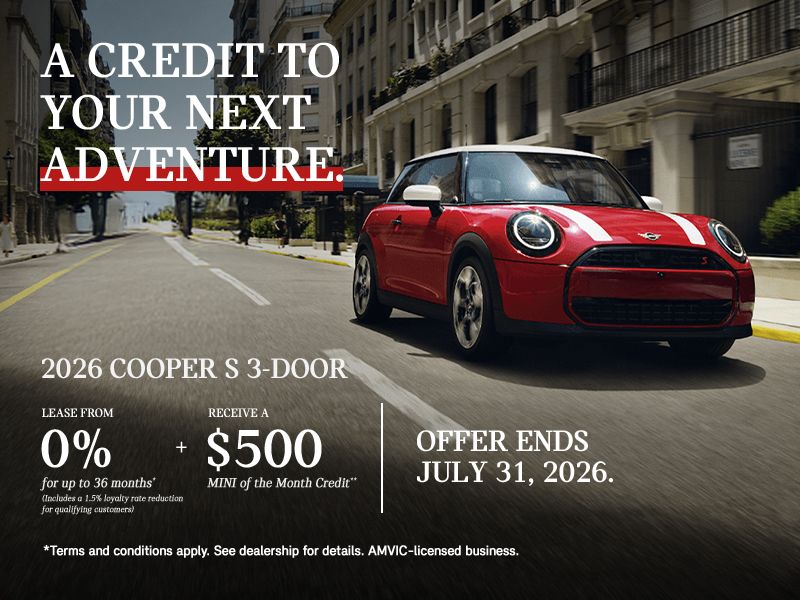 A Credit To Your Next Adventure | 2026 Cooper 3-Door