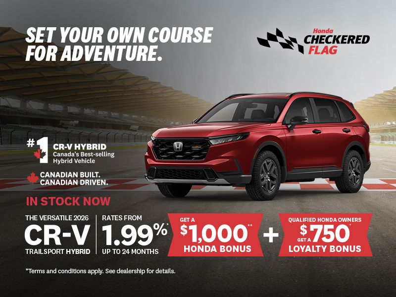 Honda Checkered Flag | 2026 CRV TrailSport Hybrid