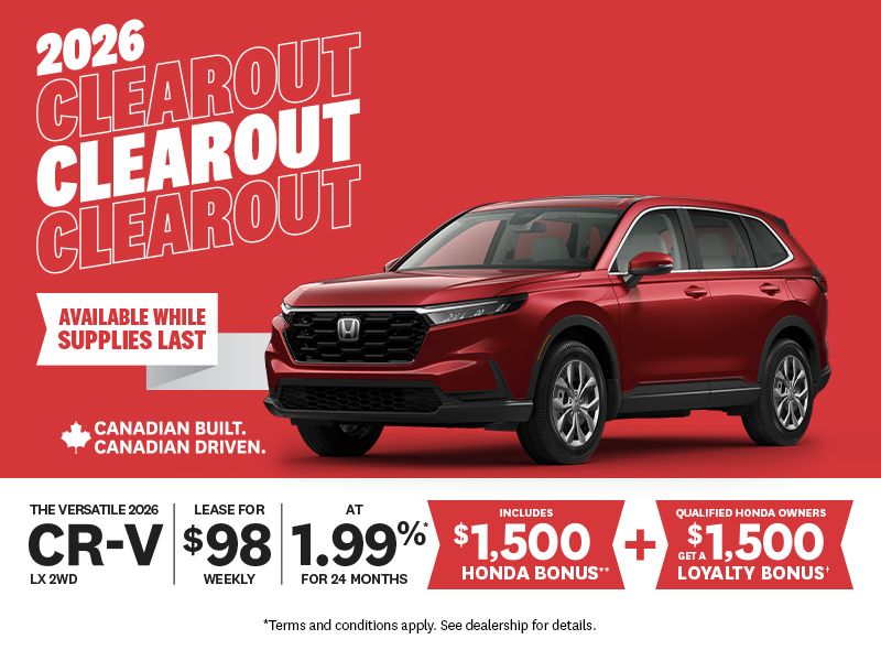 2026 Clearout | 2026 CR-V LX 2WD: