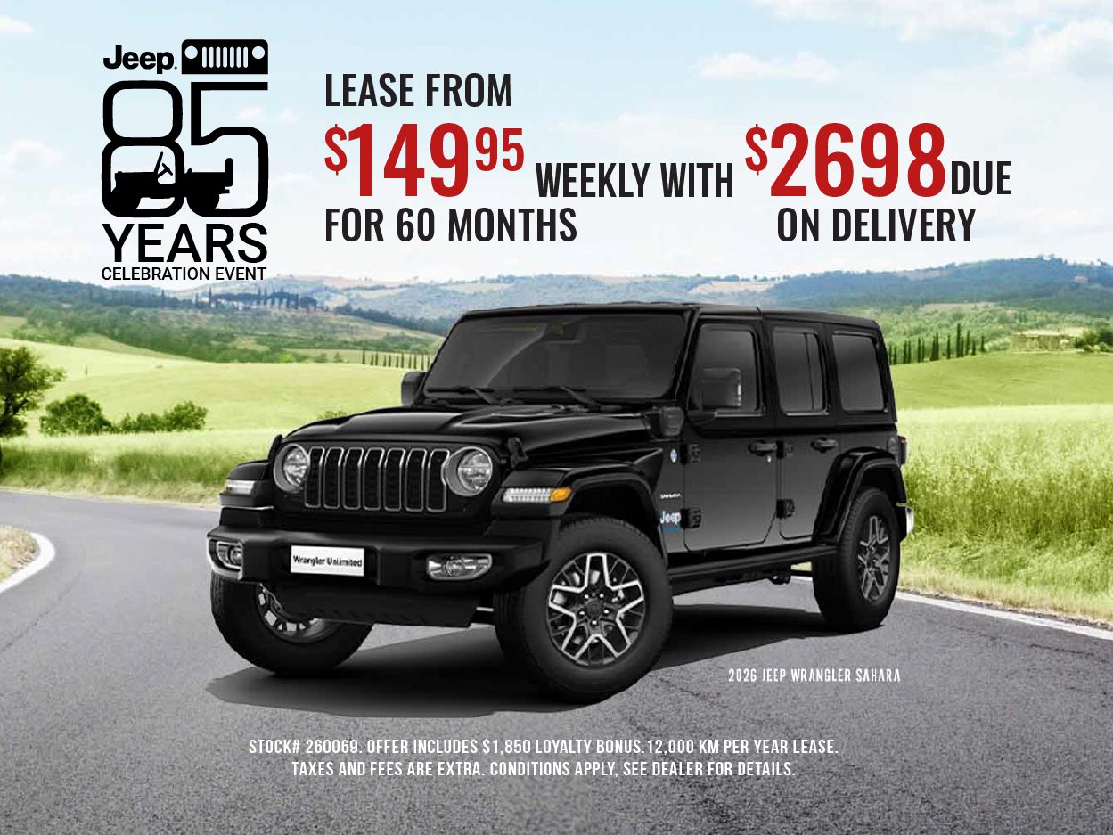 Get the 2026 Jeep Wrangler Sahara