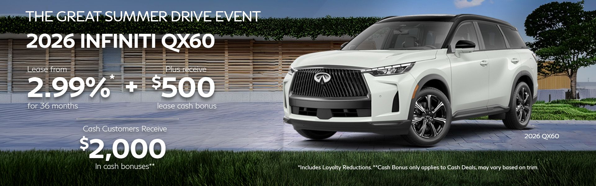2026 QX60 - July Offers