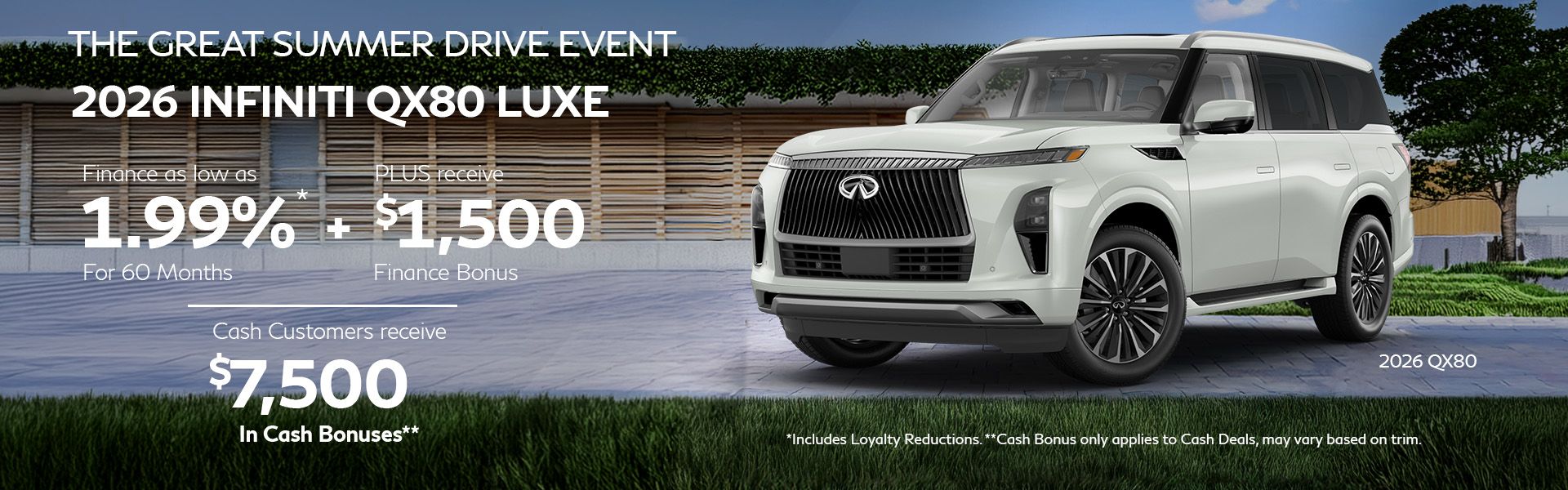 2026 QX80 - July Offers