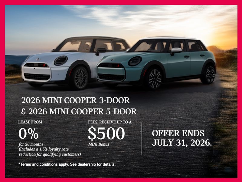 2026 MINI Cooper S 5-door & 2026 MINI Cooper S 3-door