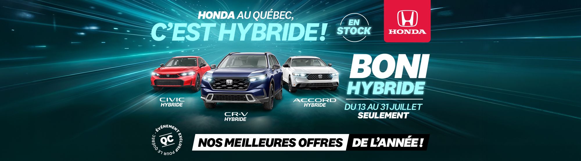Honda au Québec, c'est hybride !