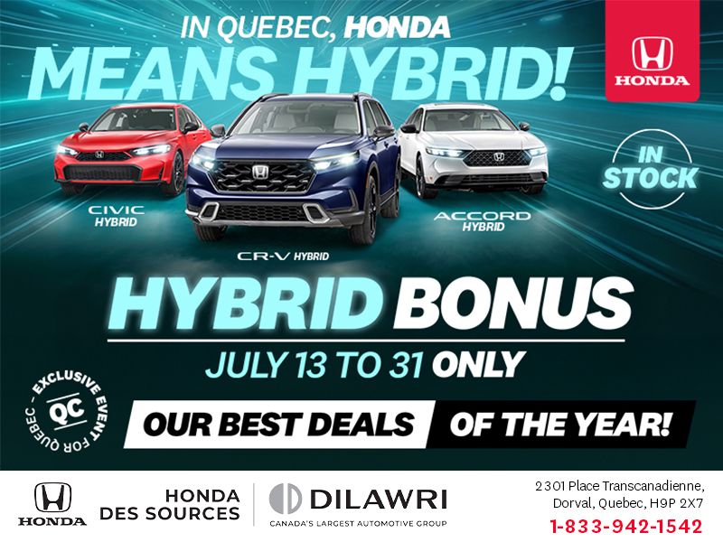 In Quebec, Honda Means Hybrid!