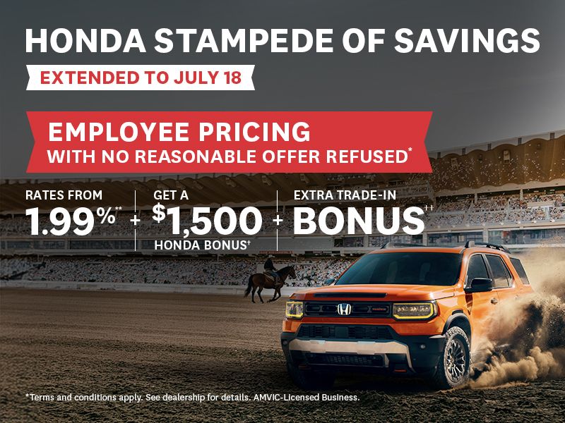Honda Stampede of Savings | July 14–18