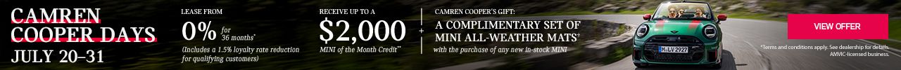 Camren Cooper Days | July 20–31