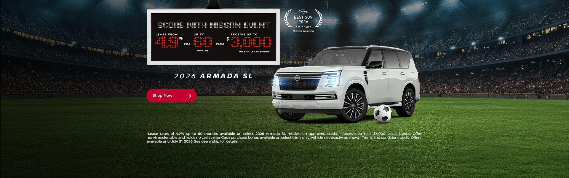Score with Nissan Event | 2026 Armada SL