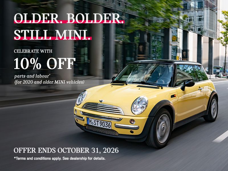 Older. Bolder. Still MINI. |