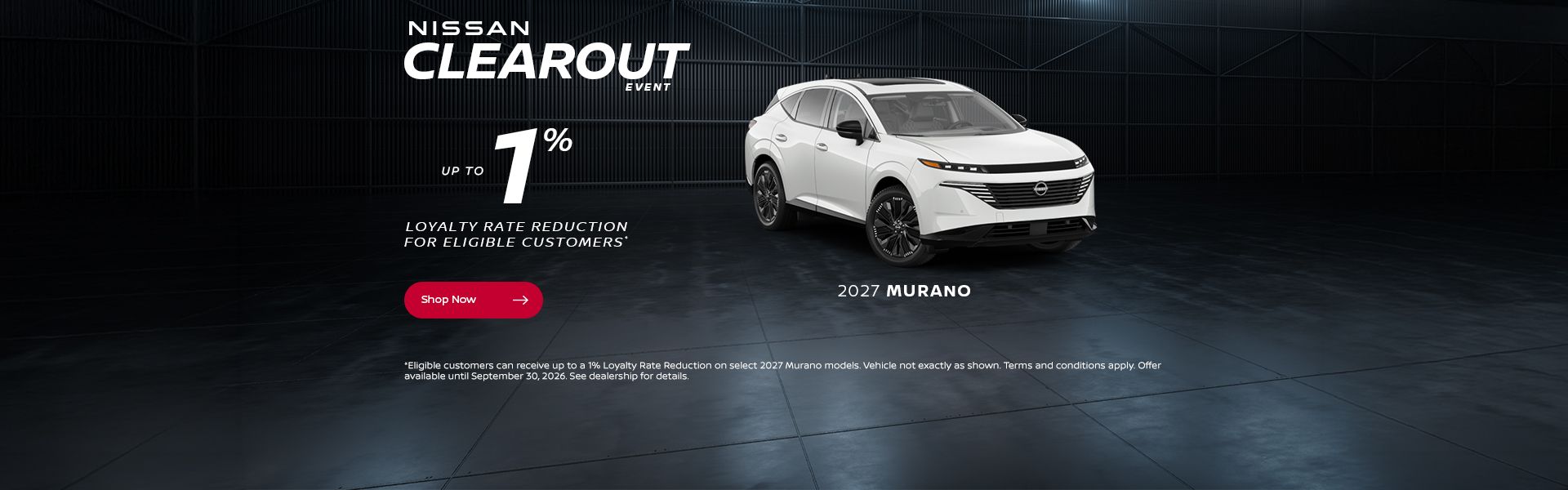 Nissan Clearout Event | 2027 Murano