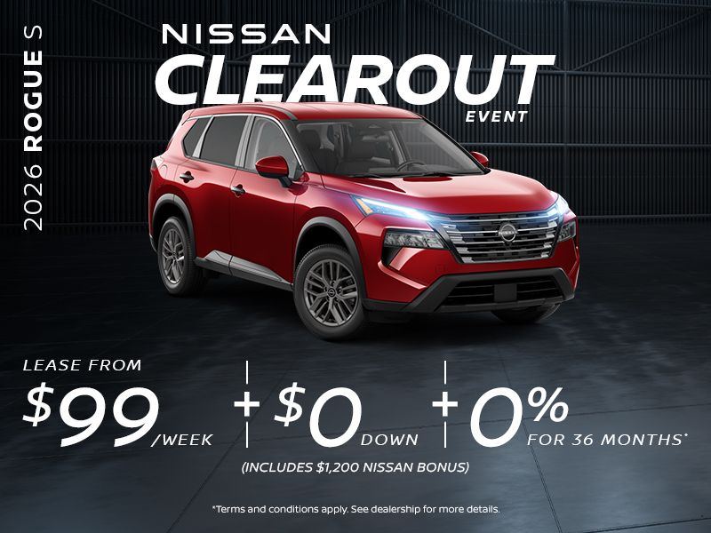 Nissan Clearout Event | 2026 Rogue S