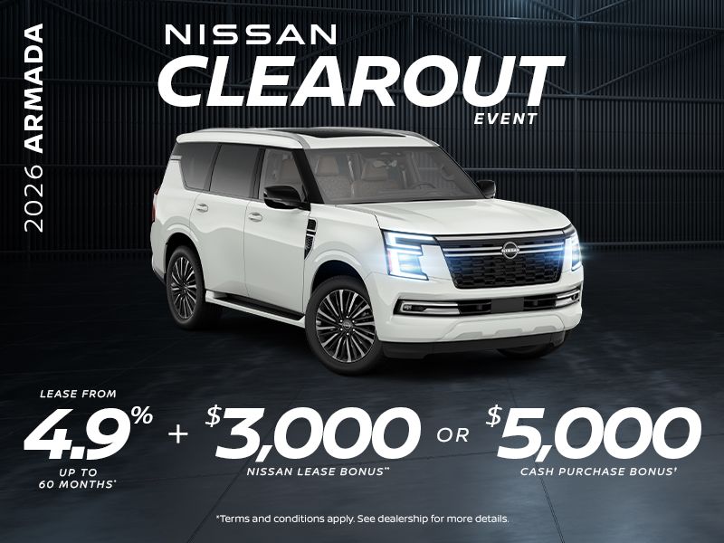 Nissan Clearout Event | 2026 Armada