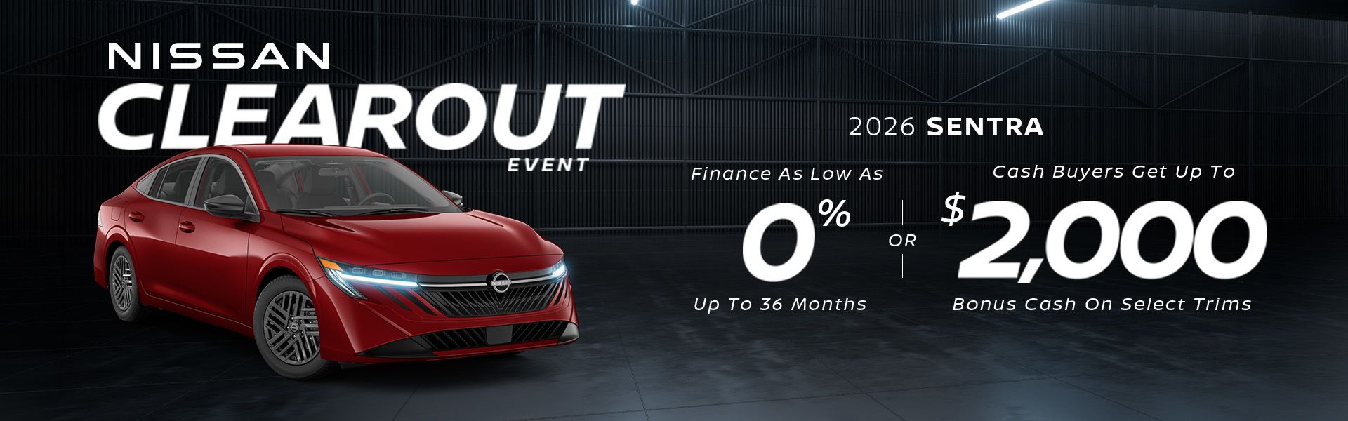 2026 Sentra - August Offers