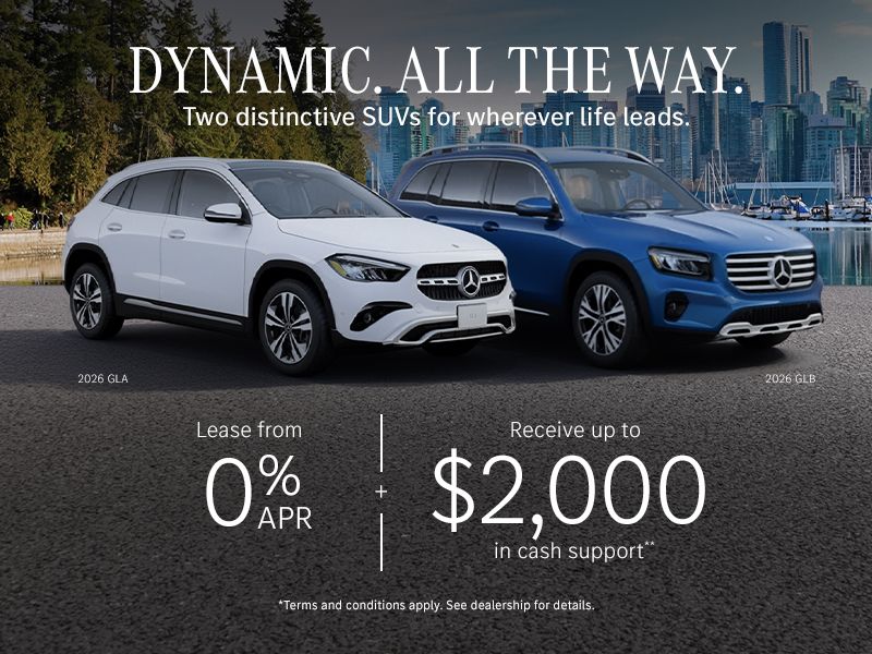 Dynamic. All The Way. | 2026 GLA & GLB